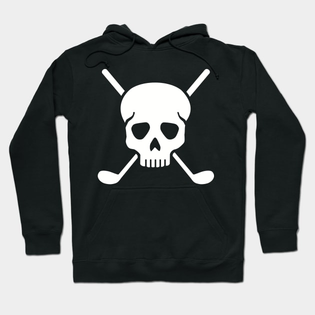 Golf skull Hoodie by Designzz